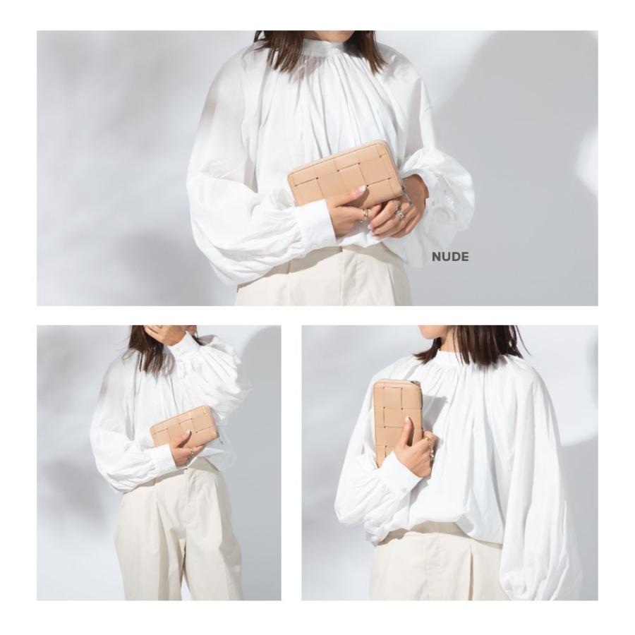 ギオネ GUIONNET 長財布 PG-101B BOLD TILE ボールドタイル 財布 ラムレザー 収納力 大容量 長サイフ イントレチャート ラム革 レザー長財布 | GUIONNET | 23