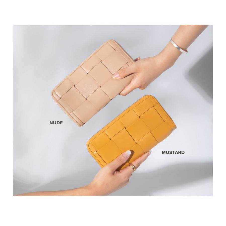 ギオネ GUIONNET 長財布 PG-101B BOLD TILE ボールドタイル 財布 ラムレザー 収納力 大容量 長サイフ イントレチャート ラム革 レザー長財布 | GUIONNET | 24