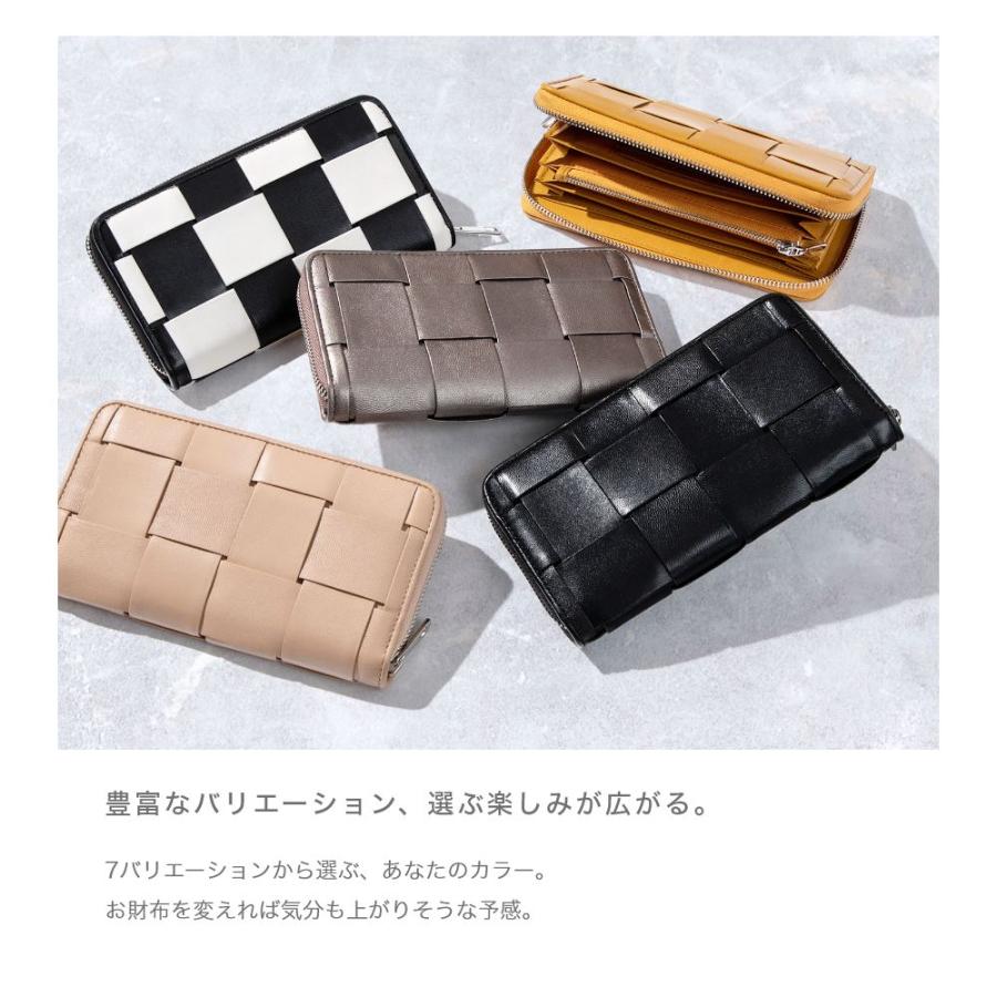 ギオネ GUIONNET 長財布 PG-101B BOLD TILE ボールドタイル 財布 ラムレザー 収納力 大容量 長サイフ イントレチャート ラム革 レザー長財布 | GUIONNET | 12