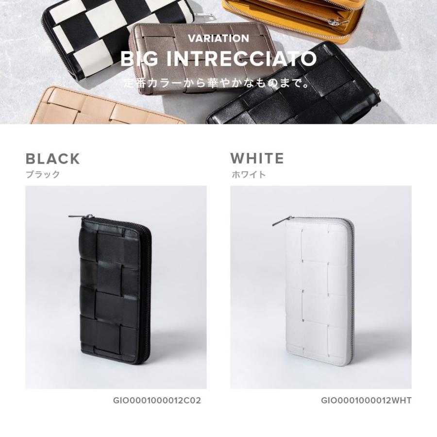 ギオネ GUIONNET 長財布 PG-101B BOLD TILE ボールドタイル 財布 ラムレザー 収納力 大容量 長サイフ イントレチャート ラム革 レザー長財布 | GUIONNET | 18