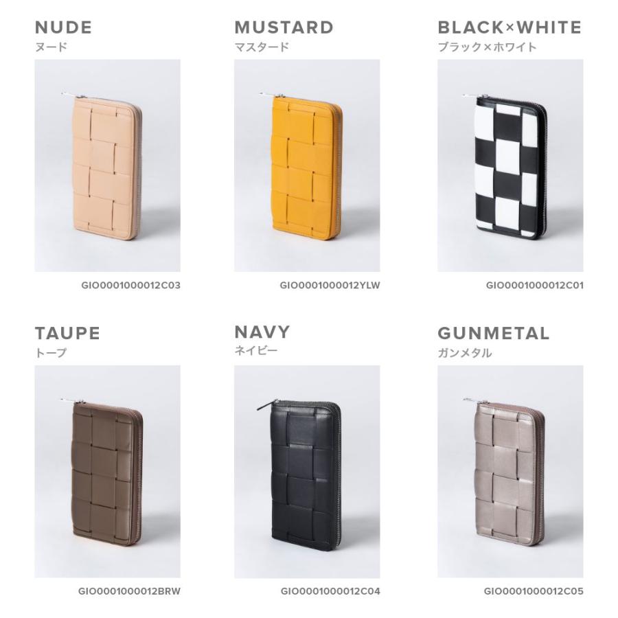 ギオネ GUIONNET 長財布 PG-101B BOLD TILE ボールドタイル 財布 ラムレザー 収納力 大容量 長サイフ イントレチャート ラム革 レザー長財布 | GUIONNET | 19