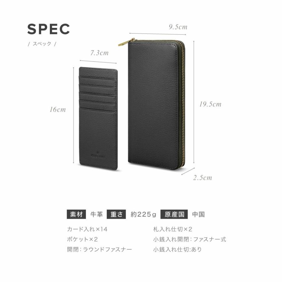 長財布 レディース 本革 カードケース フラグメントケー ラウンドファスナー カード入れ ペア ギフト プレゼント 爆買 | GUIONNET | 16