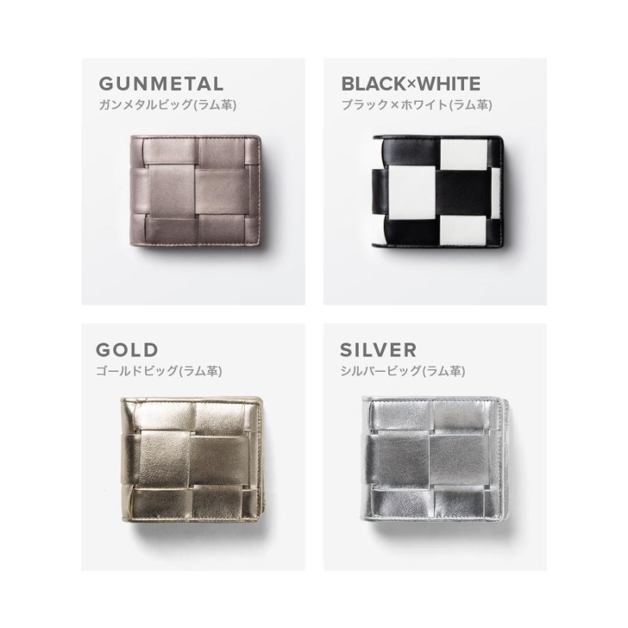 ギオネ GUIONNET 二つ折り財布 PG201 TINY TILE BI-FOLD WALLET タイニータイル 折りたたみ 牛革 ラム革 レザー メンズ レディース 財布 | GUIONNET | 27