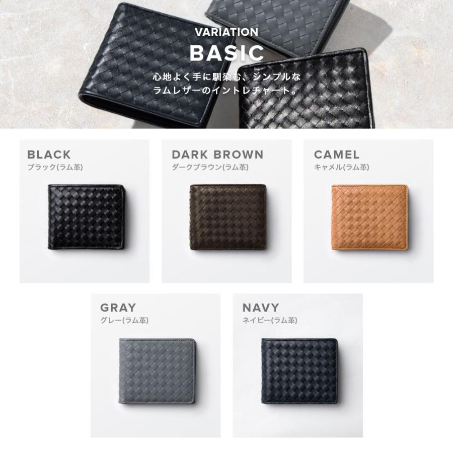 ギオネ GUIONNET 二つ折り財布 PG201 TINY TILE BI-FOLD WALLET タイニータイル 折りたたみ 牛革 ラム革 レザー メンズ レディース 財布 | GUIONNET | 25