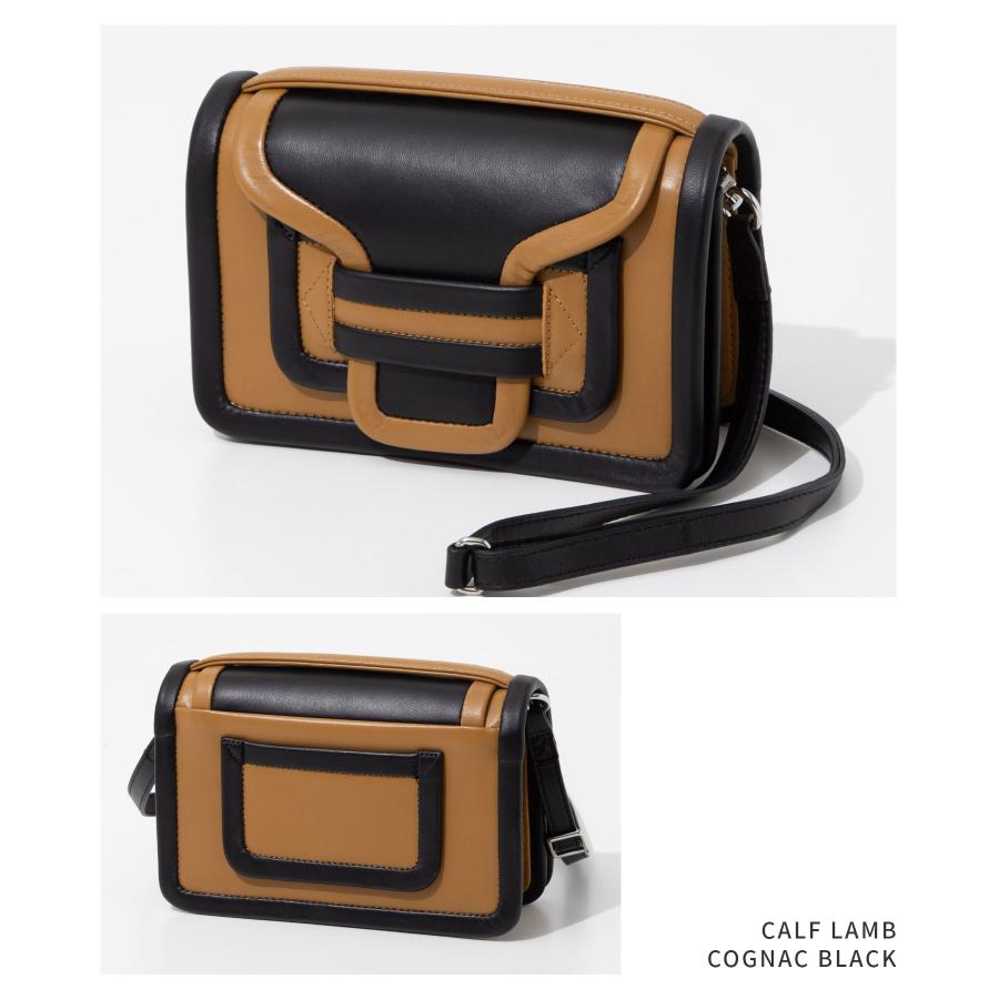 PIERRE HARDY ショルダーバッグ アルファ QV08 LAMB-CALF ALPHA women's bag in shiny black leather — PIERRE HARDY