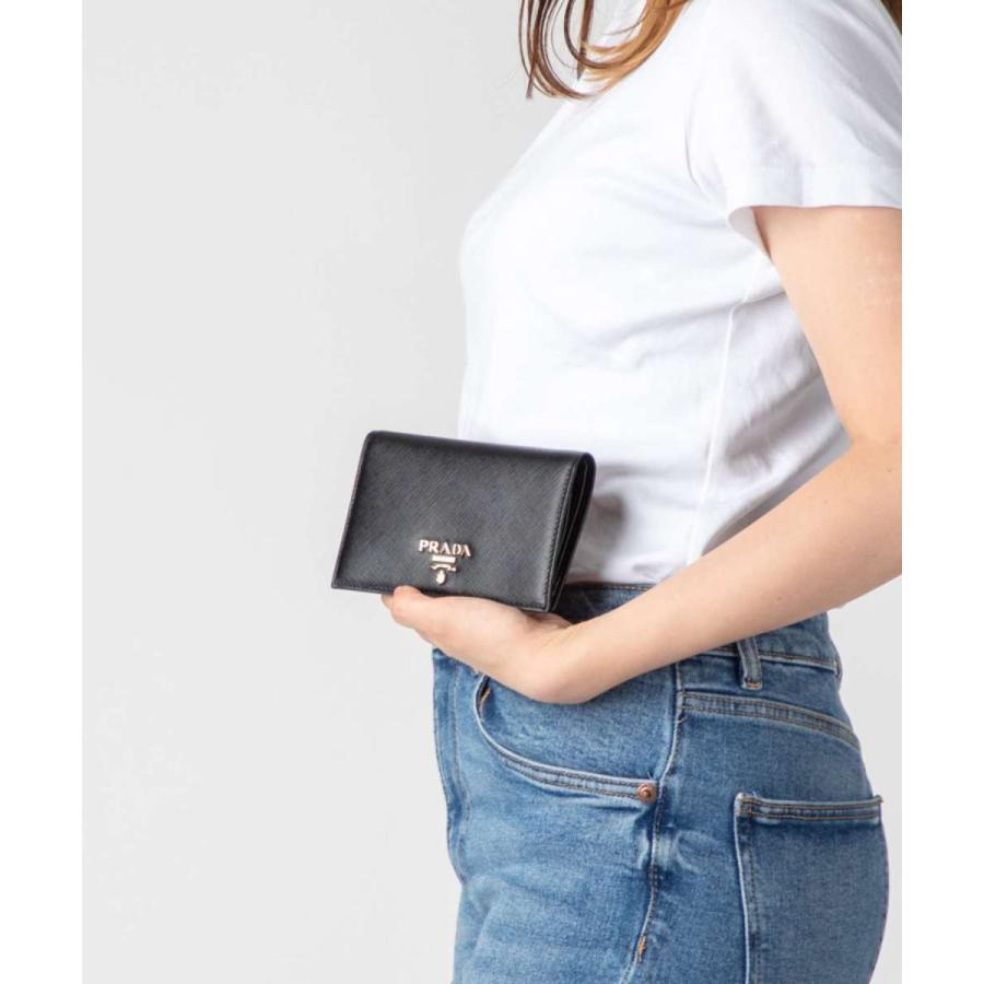 PRADA プラダ 1MV018 QWA F0002 二つ折り財布 レディース
