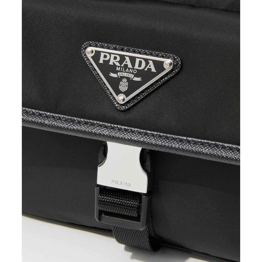 プラダ PRADA 2VH133 2DMH ショルダーバッグ TESSUTO+SAFFI  SHORDER BAG レディース バッグ リナイロン フラップバッグ 爆買 | PRADA | 07