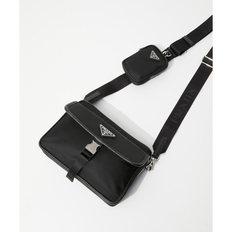 プラダ PRADA 2VH133 2DMH ショルダーバッグ TESSUTO+SAFFI  SHORDER BAG レディース バッグ リナイロン フラップバッグ 爆買 | PRADA | 08