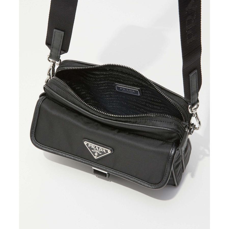 プラダ PRADA 2VH133 2DMH ショルダーバッグ TESSUTO+SAFFI  SHORDER BAG レディース バッグ リナイロン フラップバッグ 爆買 | PRADA | 09