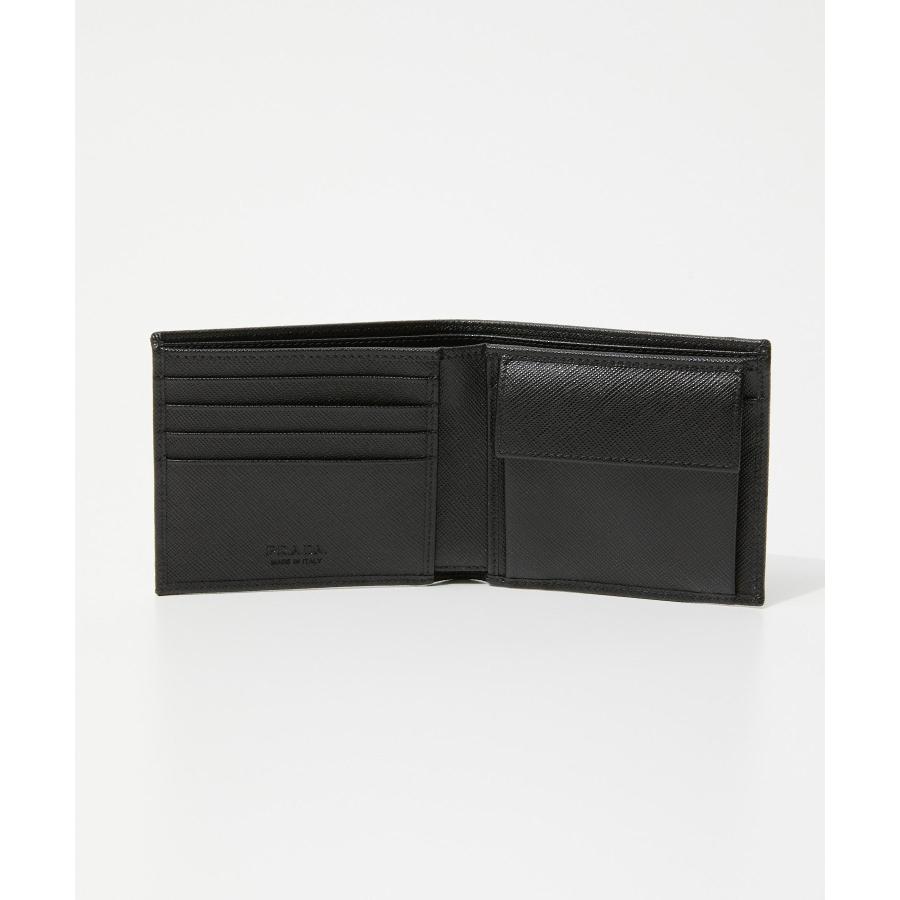 プラダ PRADA 2MO738 2DMH 二つ折り財布 RE-NYLON COMPACT WALLET メンズ 財布 レザー ミニ財布 ウォレット コンパクト 爆買 | PRADA | 06