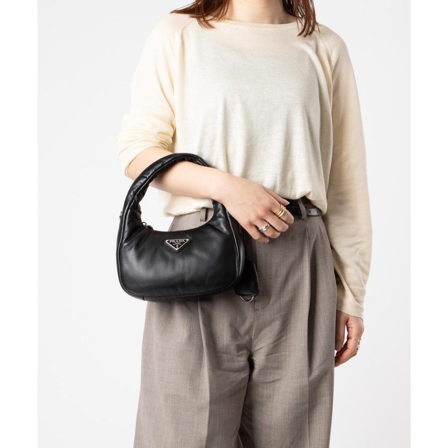 プラダ PRADA 1BA384 2DYI ソフト パテッド ナッパレザー ハンドバッグ キーリング付き ショルダーバッグ レディース バッグ 爆買 | PRADA | 03