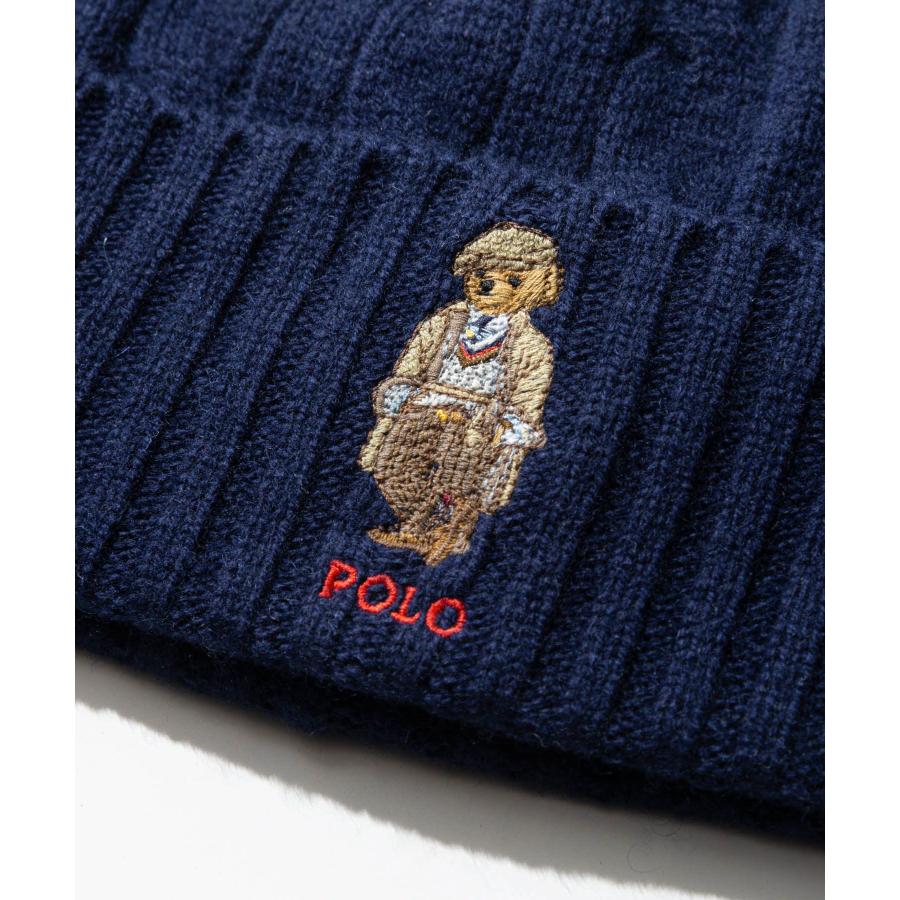 ポロ ラルフ ローレン POLO RALPH LAUREN bear cable beanie ベア ケーブル ビーニー PC1452 ニット帽 ポロベア メンズ 帽子 爆買 | POLO RALPH LAUREN | 14