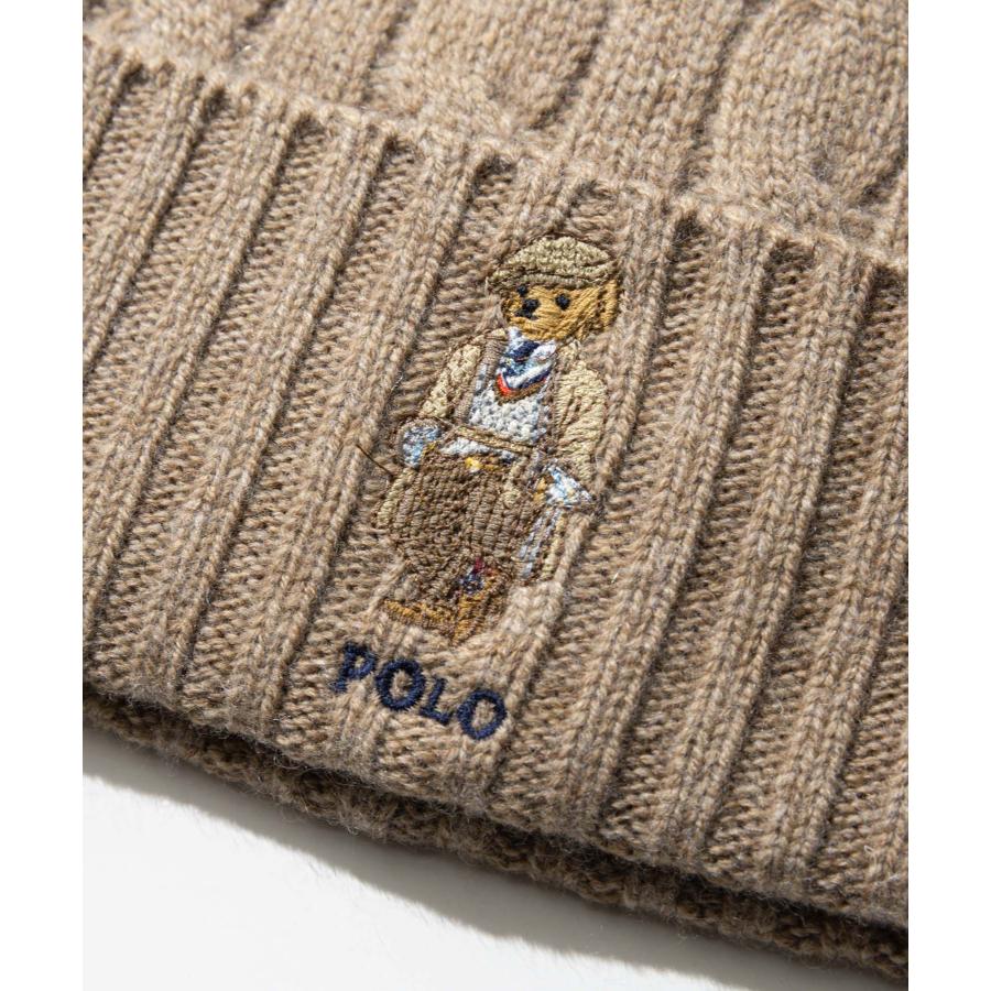 ポロ ラルフ ローレン POLO RALPH LAUREN bear cable beanie ベア ケーブル ビーニー PC1452 ニット帽 ポロベア メンズ 帽子 爆買 | POLO RALPH LAUREN | 17