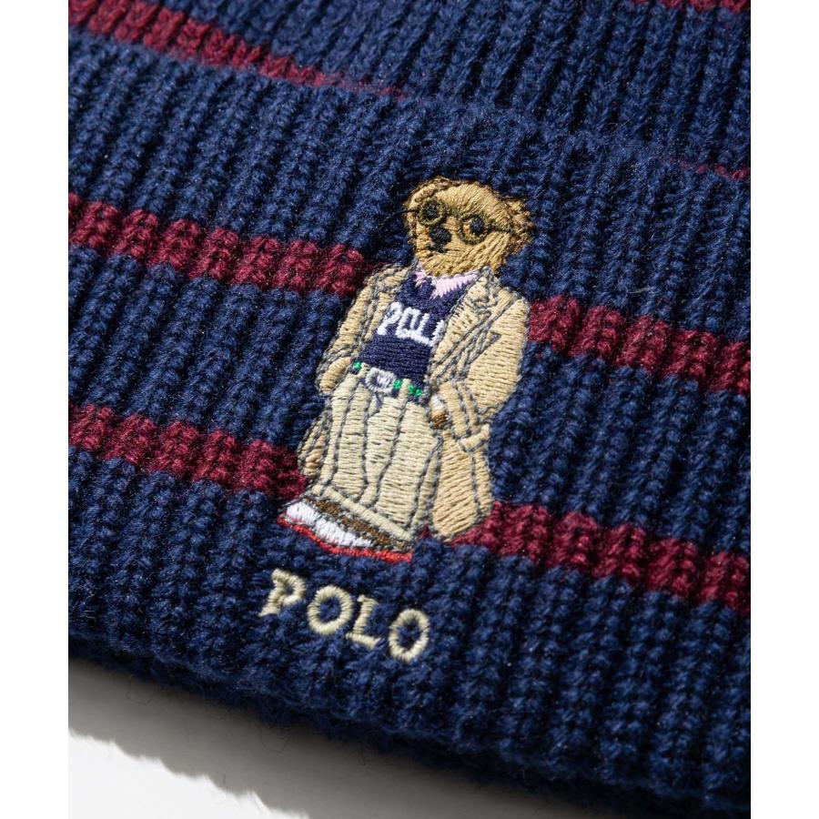 ポロ ラルフ ローレン POLO RALPH LAUREN bear rib knit beanie ベア リブニット ビーニー PC1451 ニット帽 ポロベア メンズ 帽子 爆買 | POLO RALPH LAUREN | 05