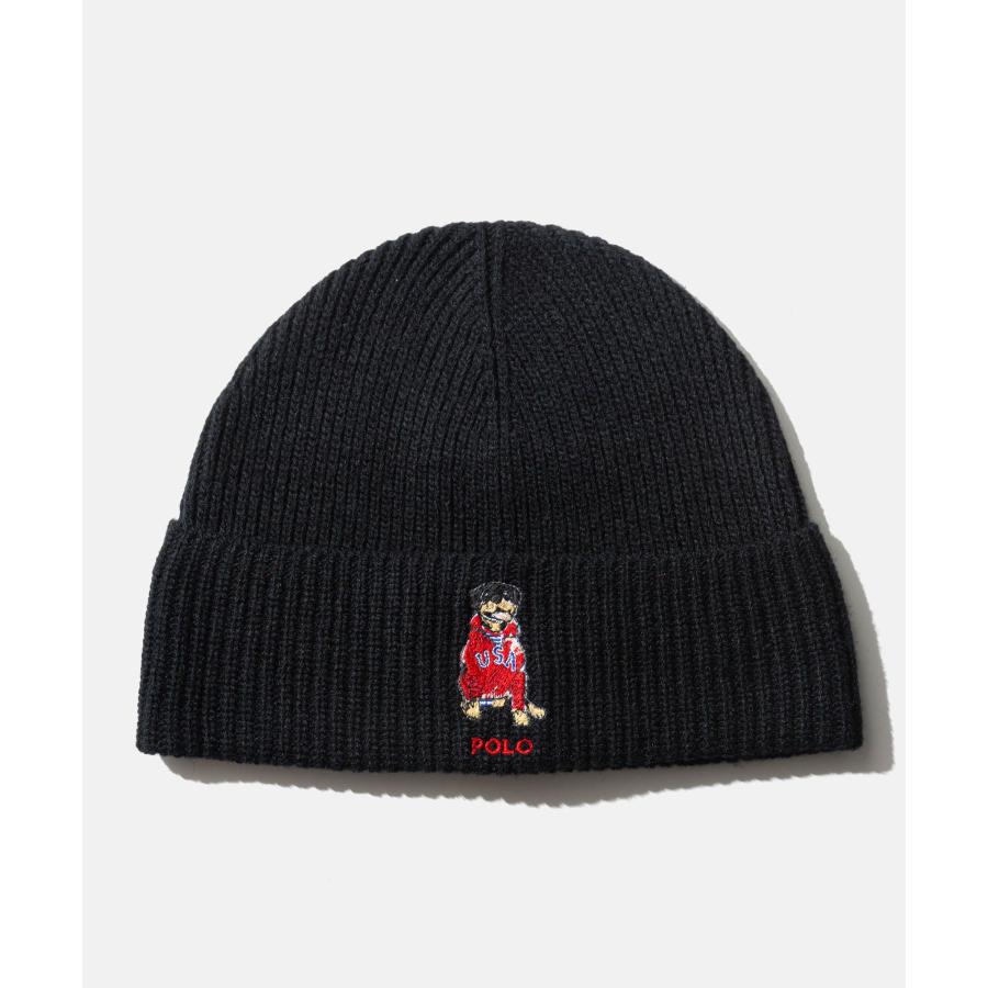 ポロ ラルフ ローレン POLO RALPH LAUREN usa dog beanie USA ドック ビーニー PC1465 ニット帽 ポロベア メンズ 帽子 爆買 | POLO RALPH LAUREN | 06