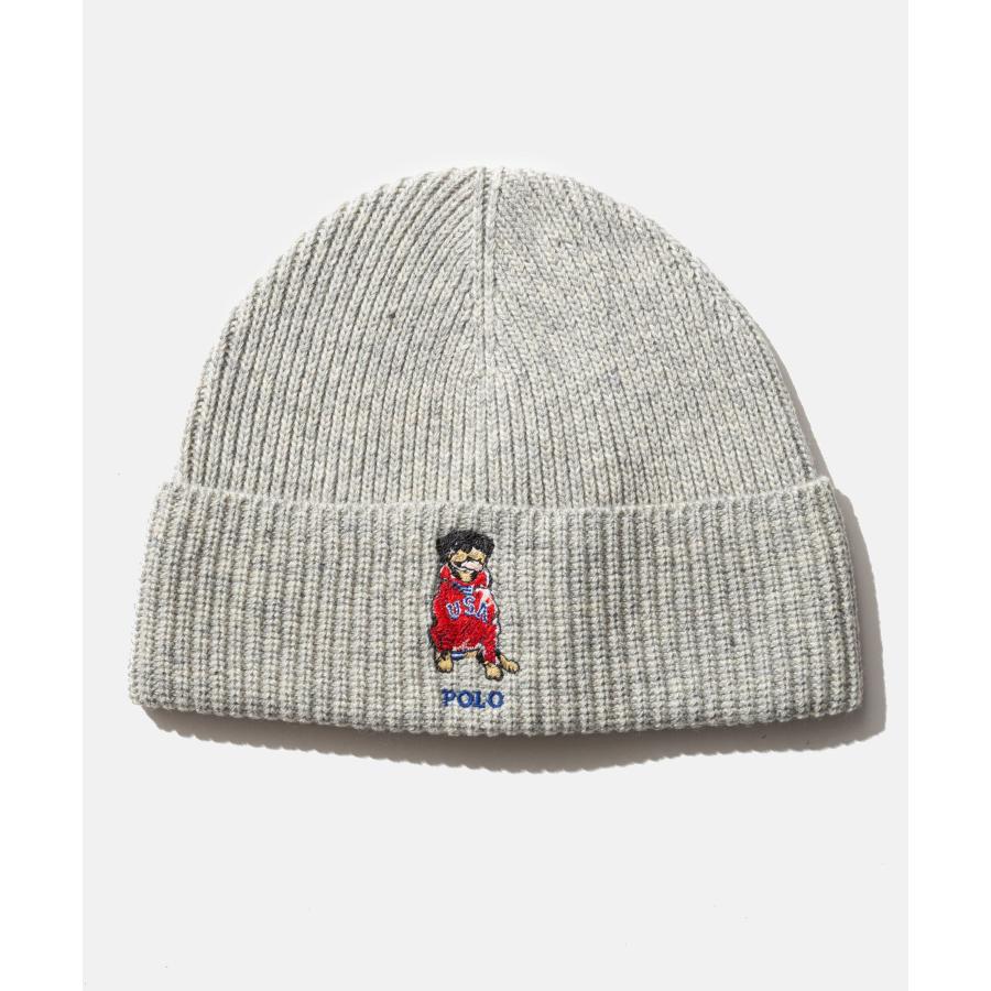 ポロ ラルフ ローレン POLO RALPH LAUREN usa dog beanie USA ドック ビーニー PC1465 ニット帽 ポロベア メンズ 帽子 爆買 | POLO RALPH LAUREN | 12