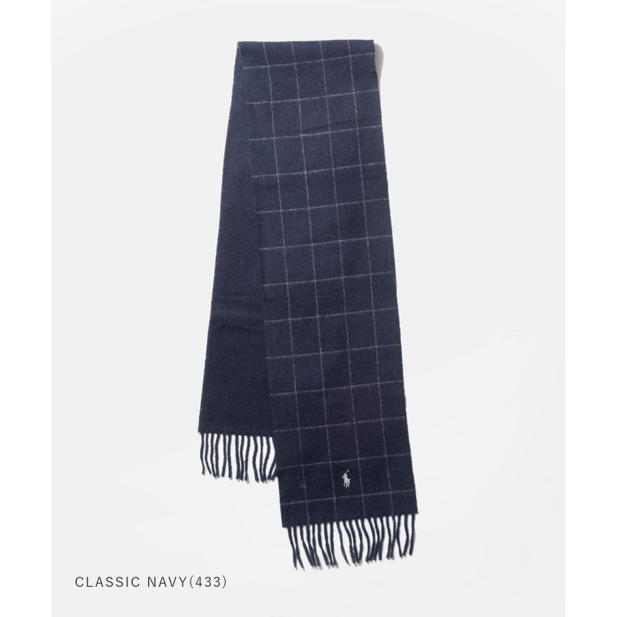 ポロ ラルフ ローレン POLO RALPH LAUREN reversible windowpane wool blend scarf リバーシブル ウィンドウペン ウールブレンド スカーフ PC0743 爆買 | POLO RALPH LAUREN | 10