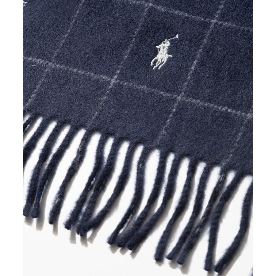 ポロ ラルフ ローレン POLO RALPH LAUREN reversible windowpane wool blend scarf リバーシブル ウィンドウペン ウールブレンド スカーフ PC0743 爆買 | POLO RALPH LAUREN | 12
