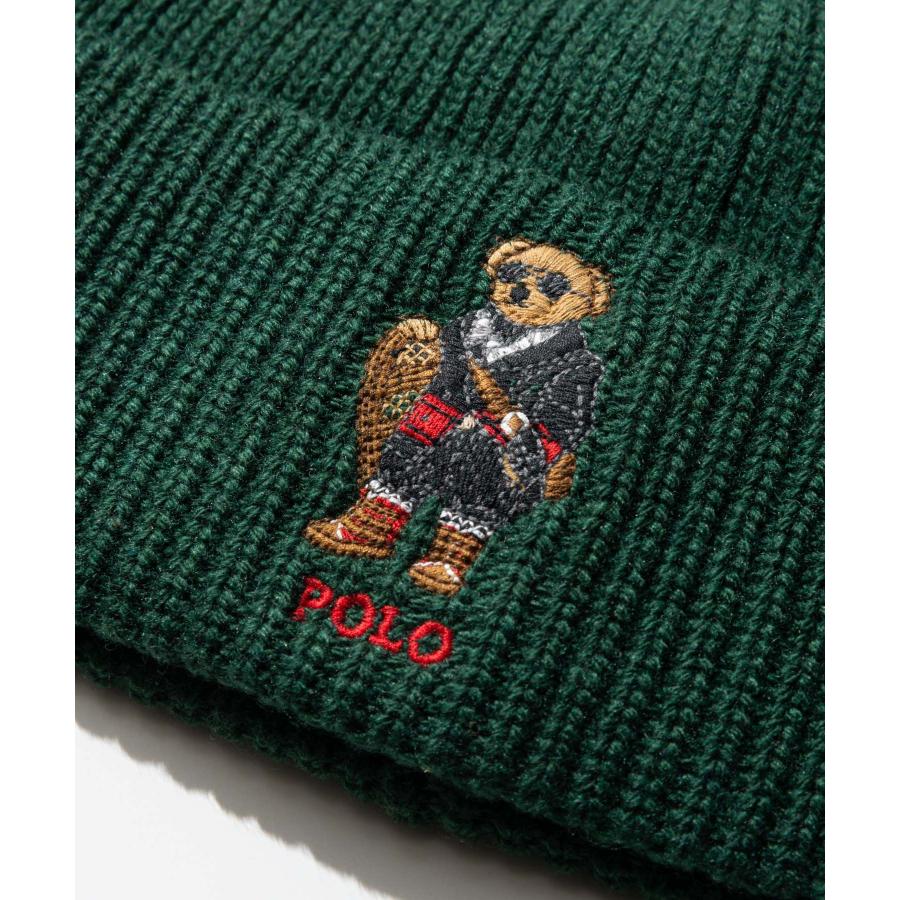 ポロ ラルフ ローレン POLO RALPH LAUREN holiday bear beanie ホリデー ベア ビーニー PC1454 ニット帽 ポロベア メンズ 帽子 爆買 | POLO RALPH LAUREN | 14