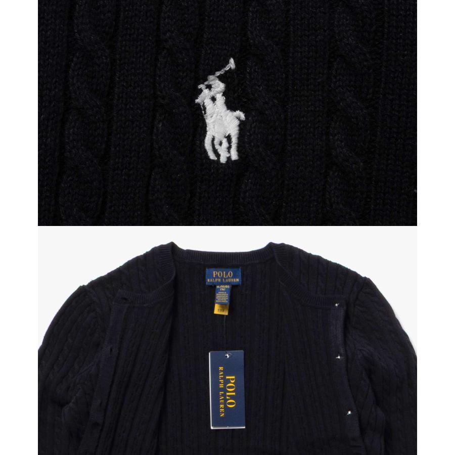 ポロ ラルフ ローレン POLO RALPH LAUREN Mini Cable Cotton Cardigan ミニケーブル コットン カーディガン 313543047 ニット 子供服 | POLO RALPH LAUREN | 14
