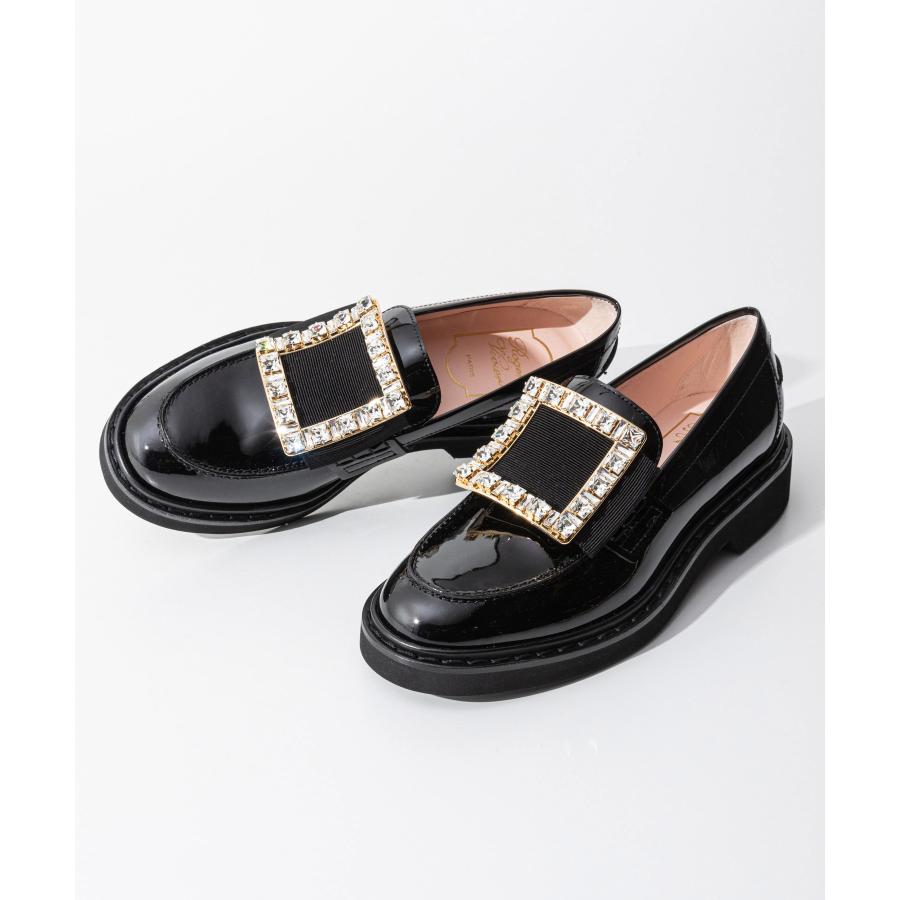 ロジェ ヴィヴィエ ROGER VIVIER VIV RANGERS STRASS LOAFER ヴィヴ レンジャー パテントレザー ローファー RVW54825880 レディース シューズ 爆買 | Roger Vivier | 12