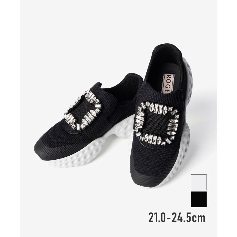 ロジェ ヴィヴィエ ROGER VIVIER VIV RUN LIGHT STRASS BUCKLE ヴィヴ ラン ライト ファブリック スニーカー RVW63731340QPS | Roger Vivier