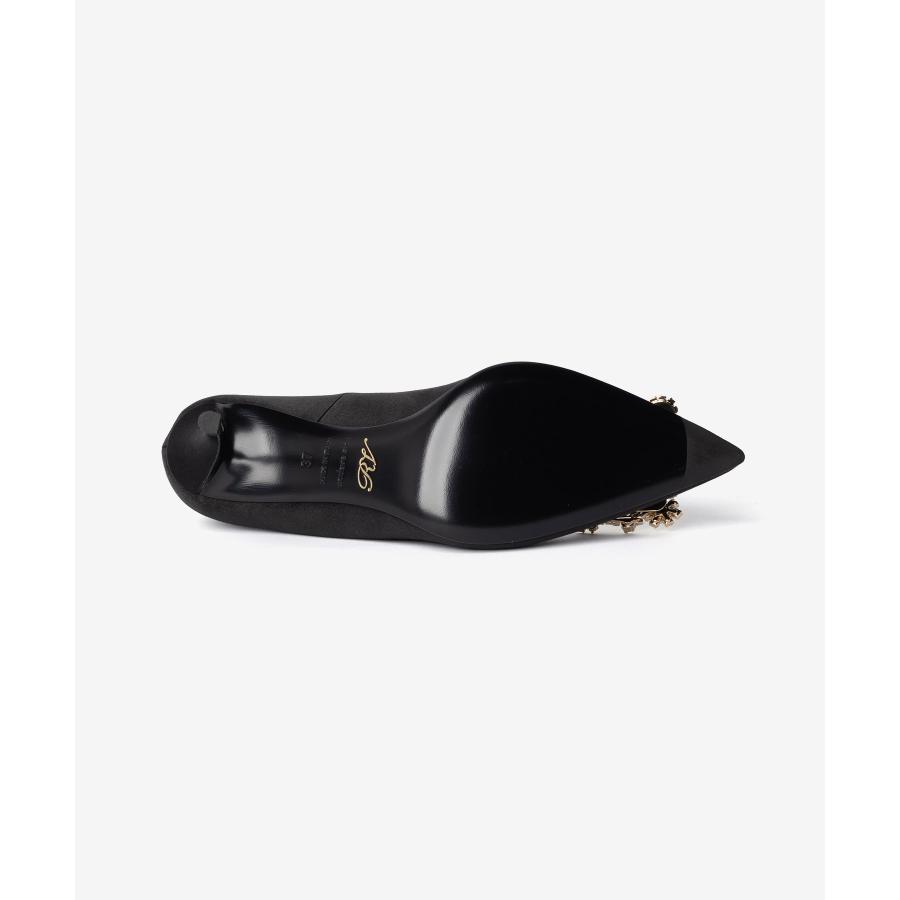 ロジェ ヴィヴィエ ROGER VIVIER DEC. FLOWER STRASS B. SIN 65 エフロレッセンス サテン パンプス RVW41417620RS0 ビジュー ヒール レディース シューズ | Roger Vivier | 11