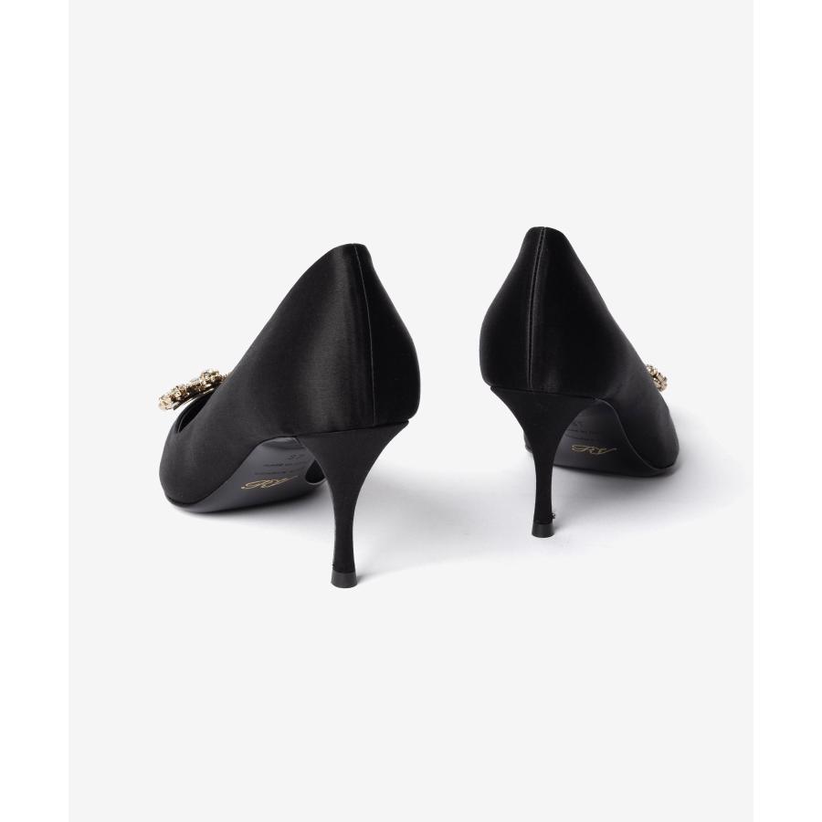 ロジェ ヴィヴィエ ROGER VIVIER DEC. FLOWER STRASS B. SIN 65 エフロレッセンス サテン パンプス RVW41417620RS0 ビジュー ヒール レディース シューズ | Roger Vivier | 12