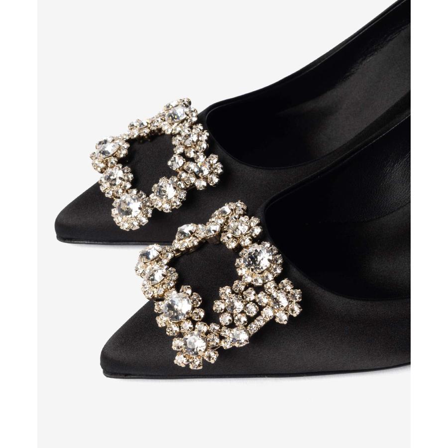 ロジェ ヴィヴィエ ROGER VIVIER DEC. FLOWER STRASS B. SIN 65 エフロレッセンス サテン パンプス RVW41417620RS0 ビジュー ヒール レディース シューズ | Roger Vivier | 14