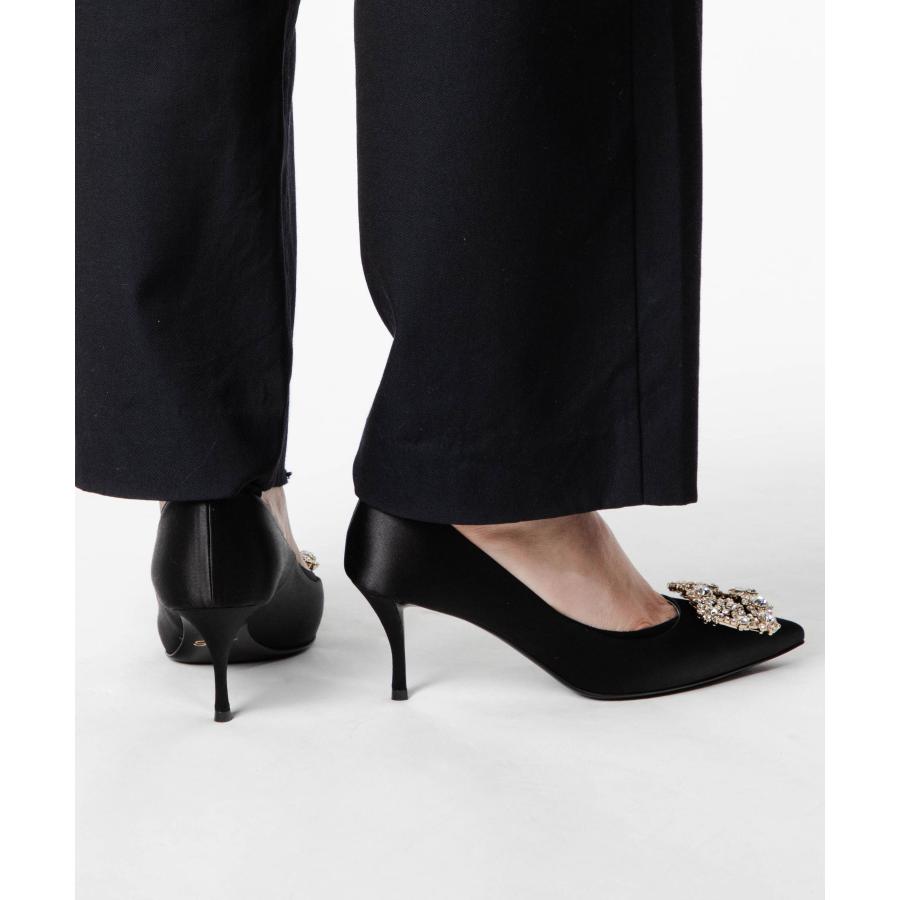 ロジェ ヴィヴィエ ROGER VIVIER DEC. FLOWER STRASS B. SIN 65 エフロレッセンス サテン パンプス RVW41417620RS0 ビジュー ヒール レディース シューズ | Roger Vivier | 04