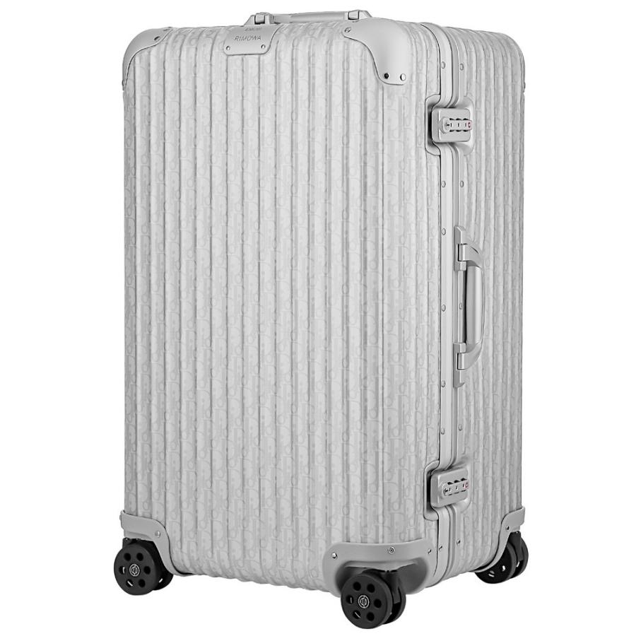 リモワ RIMOWA 【DIOR AND RIMOWA】Trunk スーツケース 90L ディオール コラボ シルバー ブラック 1週間｜u-stream｜12