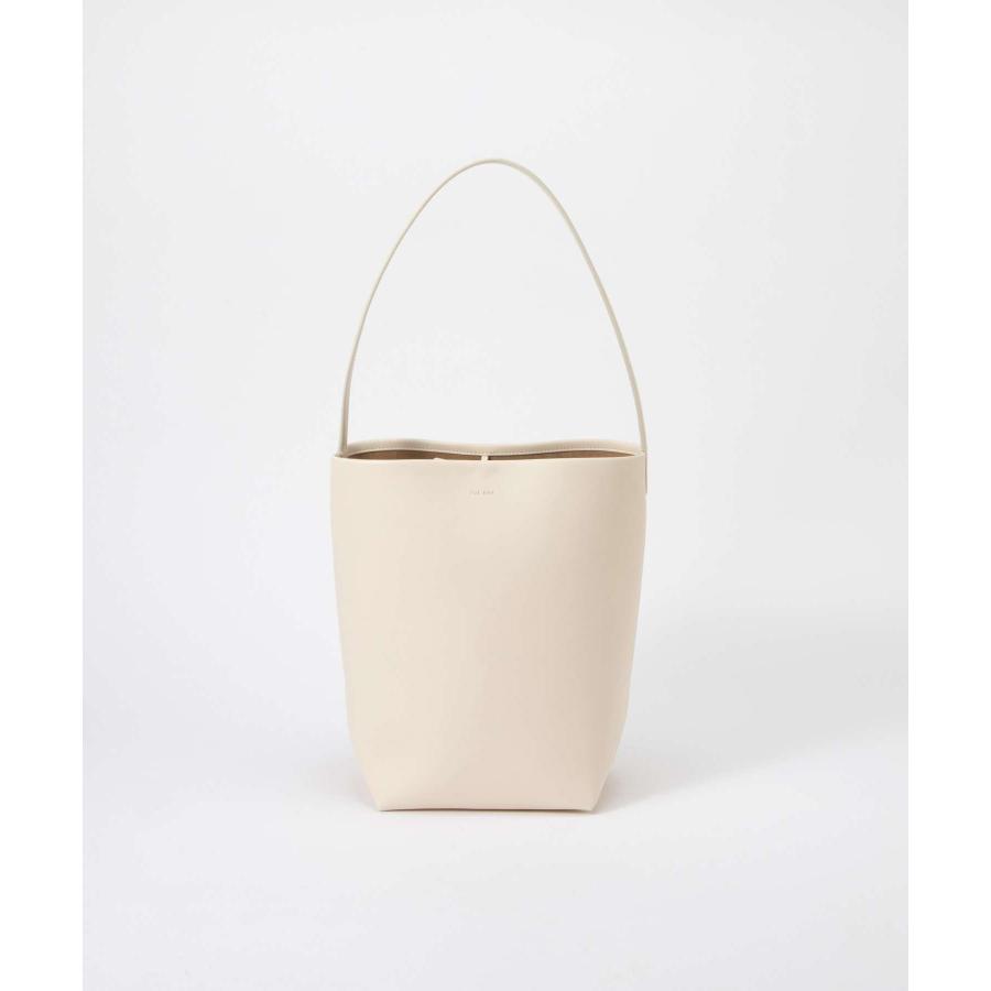 ★Ladt5 THE ROW アイボリーレザーパークトートバッグM Large N/S Park レザー製トートバッグ ホワイト – The Row