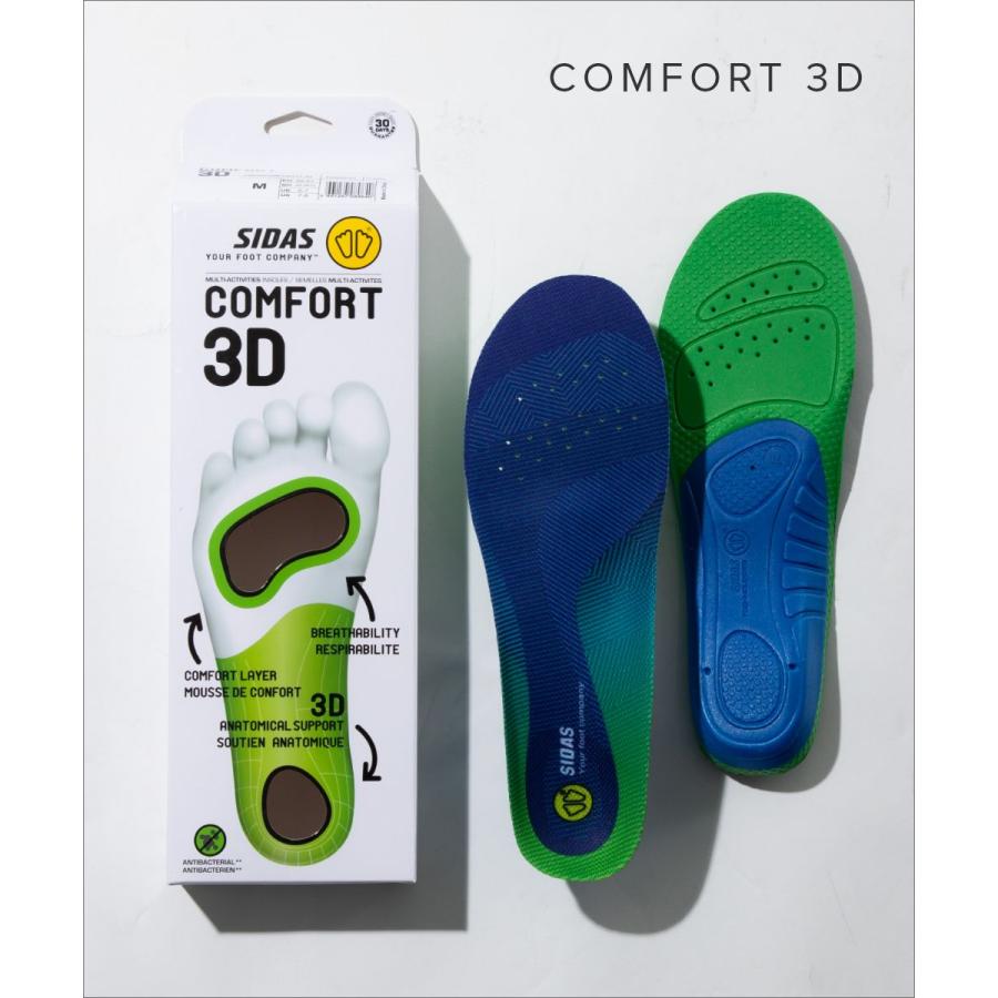 シダス SIDAS COMFORT 3D インソール メンズ レディース シューズ コンフォート 3D 立体形状 中敷き ウォーキング スタンダードモデル 310894000 爆買（Yahoo!・U-STREAM）