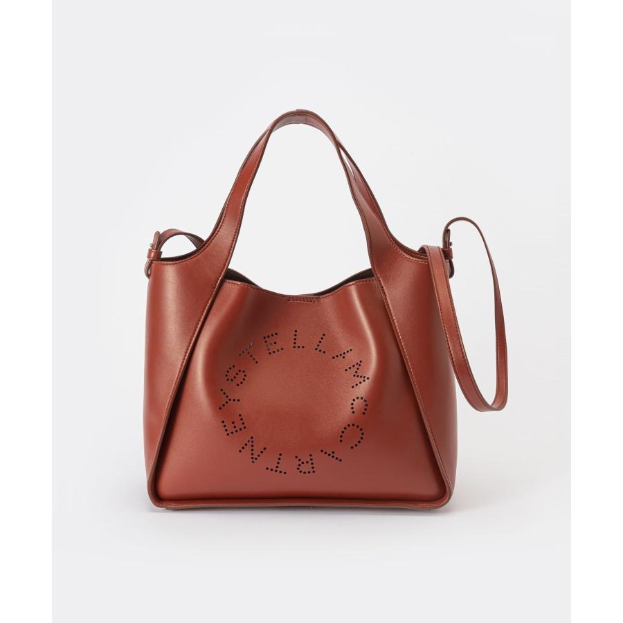 ステラマッカートニー スモールレザートートバッグ バーガンディ