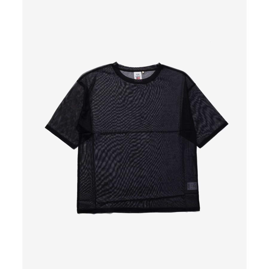 【正規品】 スターアンドストライプ STAR＆STRIPE SHEER TEE シアー Tシャツ SSMD-090 半袖 クルーネック レイヤード レディース トップス M | STAR&STRIPE | 01