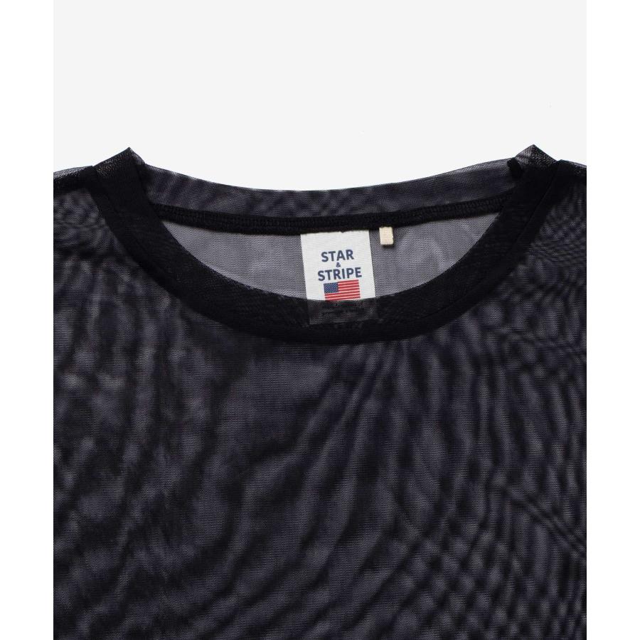 【正規品】 スターアンドストライプ STAR＆STRIPE SHEER TEE シアー Tシャツ SSMD-090 半袖 クルーネック レイヤード レディース トップス M | STAR&STRIPE | 03