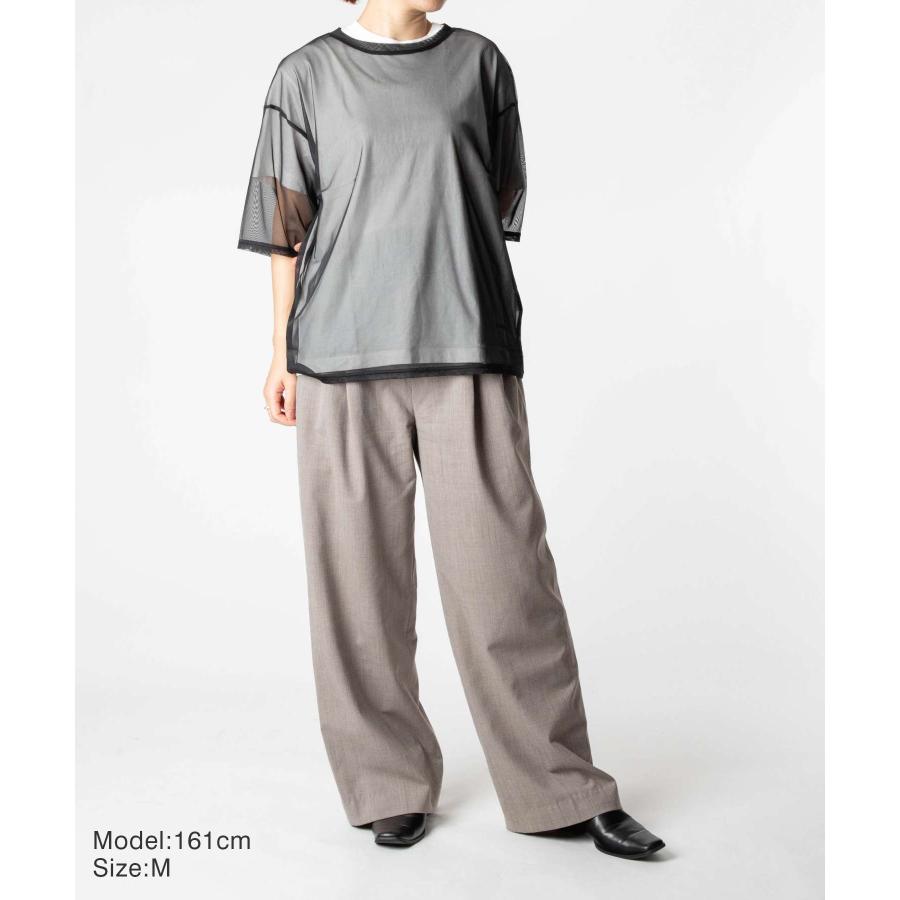 【正規品】 スターアンドストライプ STAR＆STRIPE SHEER TEE シアー Tシャツ SSMD-090 半袖 クルーネック レイヤード レディース トップス M | STAR&STRIPE | 06