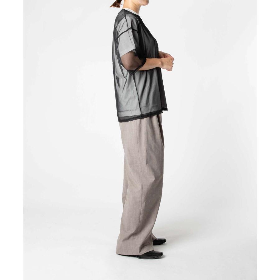 【正規品】 スターアンドストライプ STAR＆STRIPE SHEER TEE シアー Tシャツ SSMD-090 半袖 クルーネック レイヤード レディース トップス M | STAR&STRIPE | 07