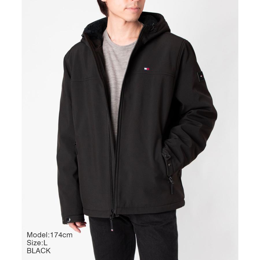 トミーヒルフィガー TOMMY HILFIGER FILLED SOFT SHELL フィールド ソフト シェル 156AP477 ジャケット ジップアップ 裏ボア ロゴ メンズ アウター 爆買 | TOMMY HILFIGER | 06
