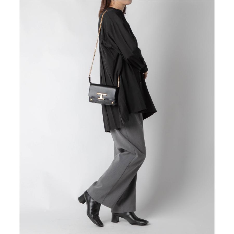 TOD’S / ショルダーバッグ/レザー/BLK/無地/XBWTSIRC000 TOD'S（トッズ） TOD'S XBWTSIRC 000 ROR ショルダーバッグ レディース