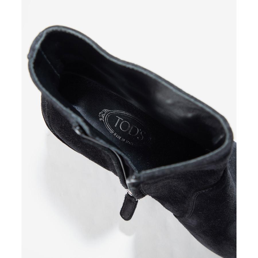 美品✨トッズ ダブルT チャンキー ヒール スェード ブラック 35 TOD'S（トッズ） TOD'S XXW75B0BP802UJ ブーツ レディース シューズ