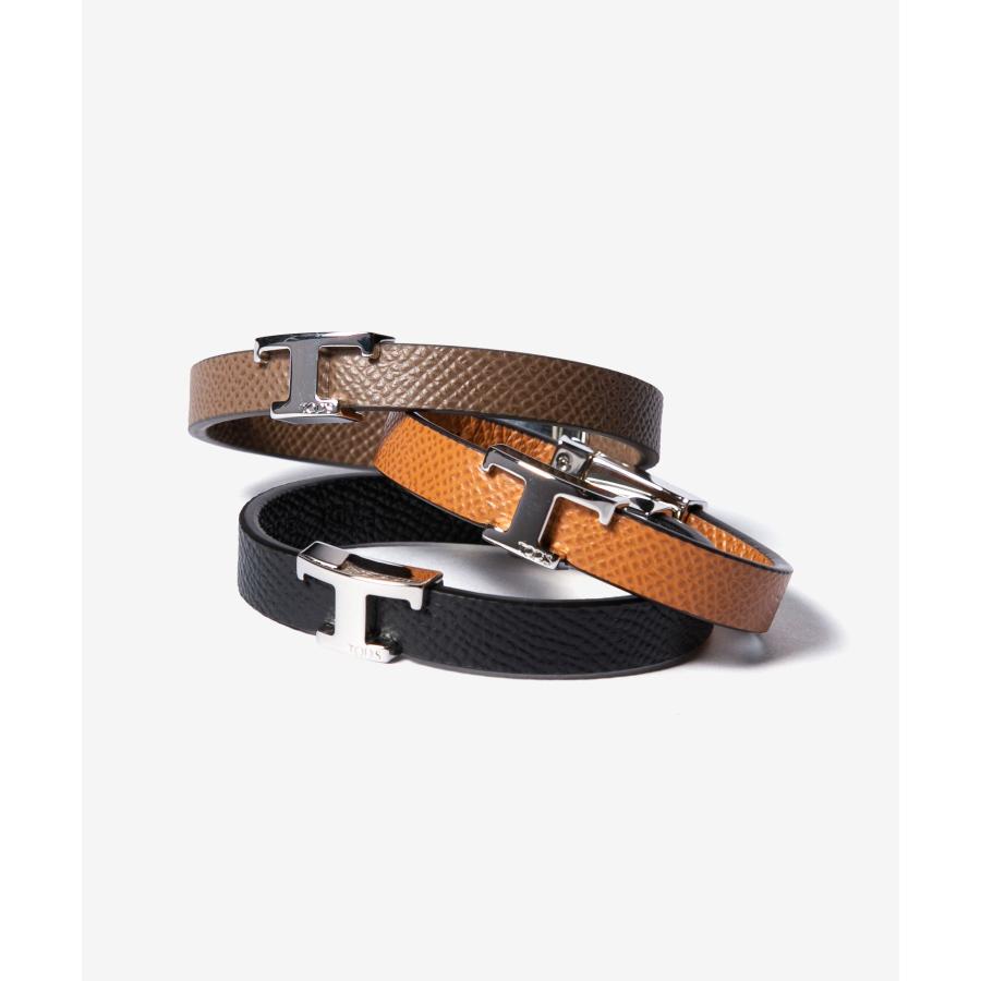 TOD'S トッズ T タイムレス レザーブレスレット Man ブルー T タイムレス レザー ブレスレット XEMB1990100RLXMU207 | Tods