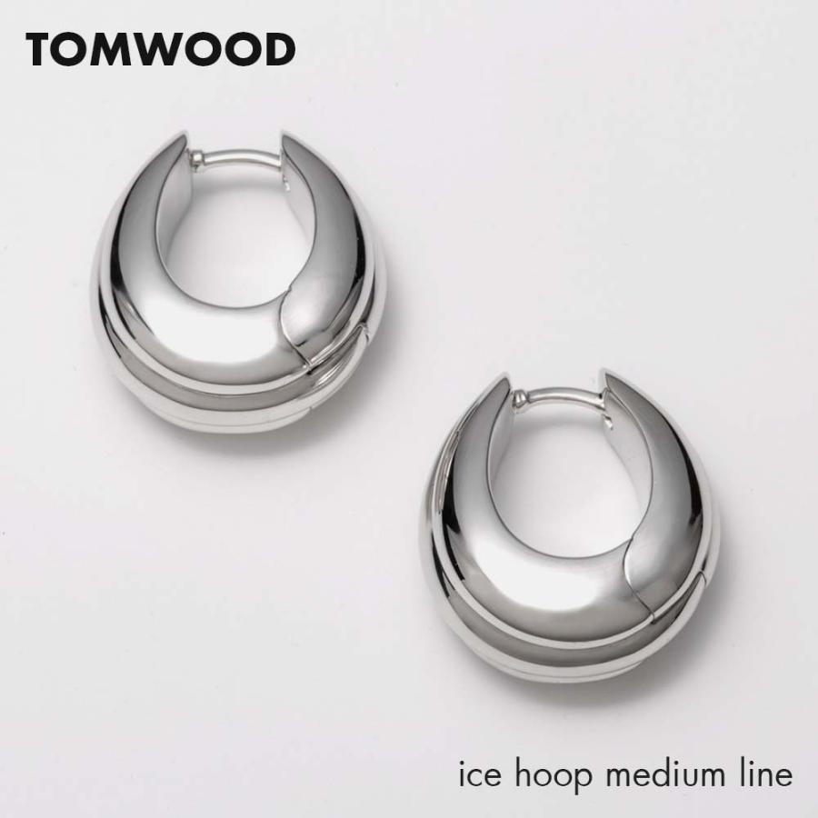 トムウッド TOM WOOD E40HMNA01 S925 ピアス アクセサリー ice hoop medium line｜u-stream