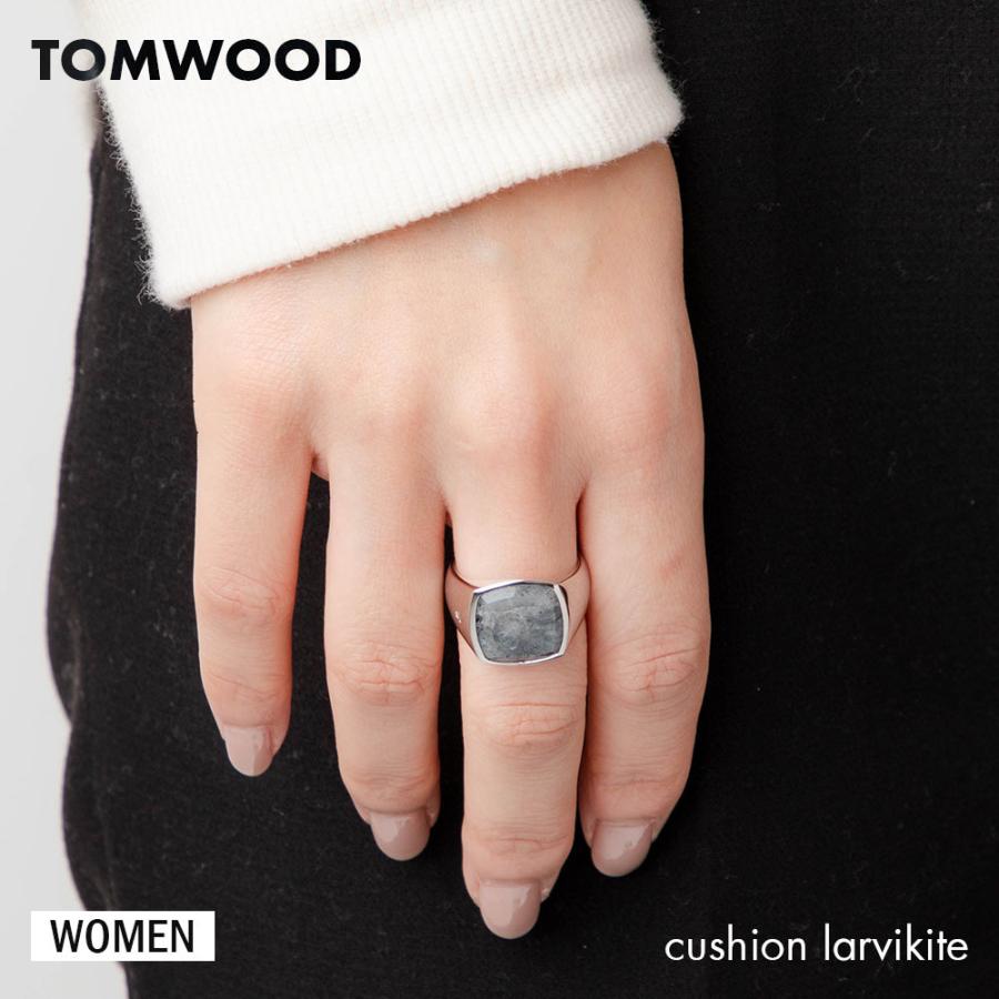 トムウッド TOM WOOD R74HQNW01 S925 リング メンズ アクセサリー cushion larvikite｜u-stream