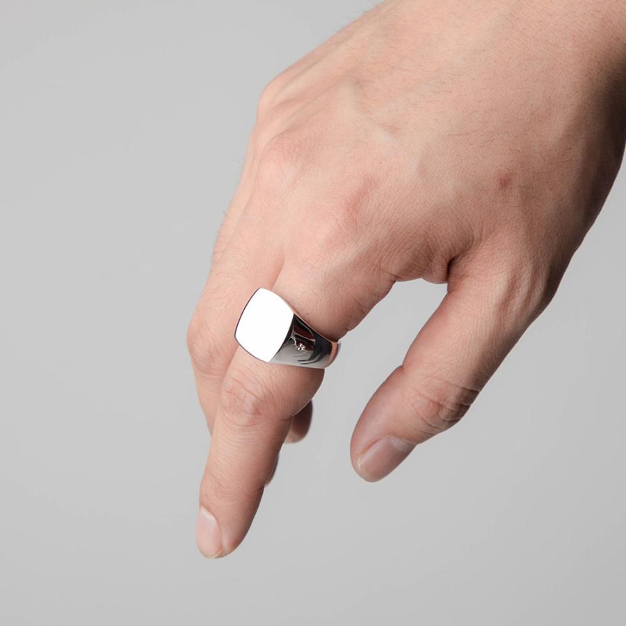 マーケティング TOMWOOD トムウッド リング メンズ Cushion Polished