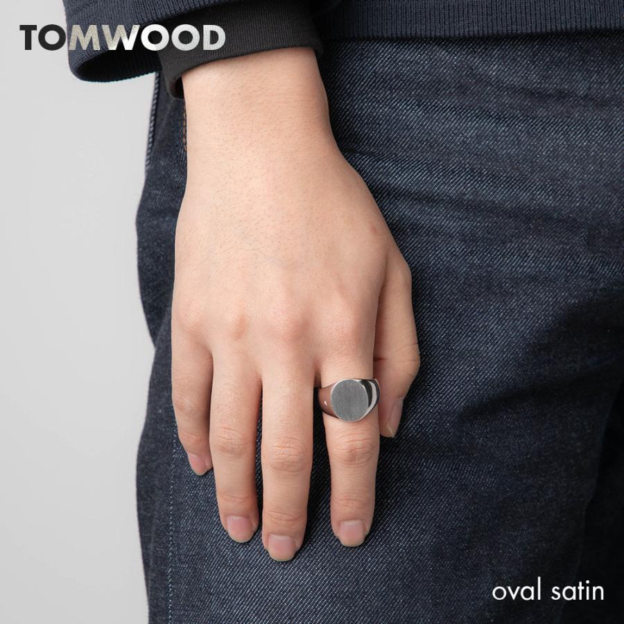 トムウッド TOM WOOD R74IDNA02 S9225 リング メンズ アクセサリー オーバル oval satin(M) シルバー925 リング 指輪 SILVER ジュエリー ギフト プレゼント｜u-stream