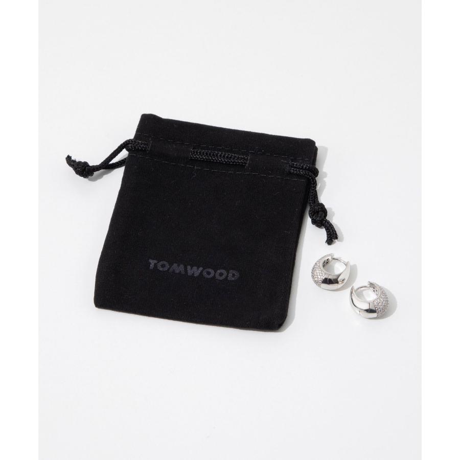 TOMWOOD トムウッド シルバー フープピアス ポーチ付き TOMWOOD - 【残りわずか】Ice Hoop Medium(SILVER) | ACRMTSM ONLINE STORE
