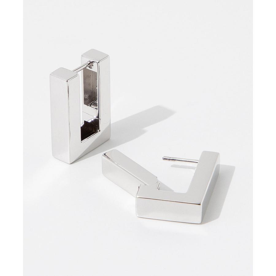 トムウッド　ピアス　両耳 TOMWOOD】Square Hoops Small シルバー ピアス スクエア フープ