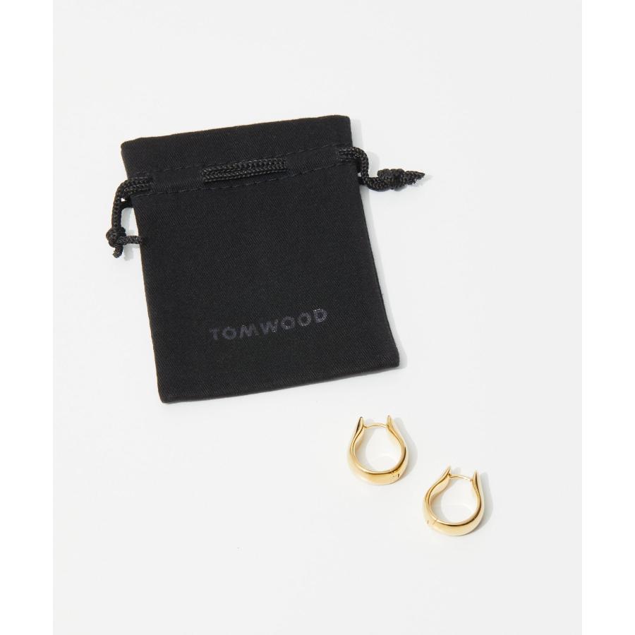 TOM WOOD トムウッド Oyster Hoops Medium Gold E39OYM01NAS925/9K
