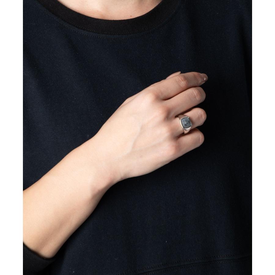 TOM WOOD（トムウッド） TOM WOOD KAY RING LARVIKITE ケイ